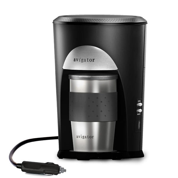coffee maker that plugs into cigarette lighter Avigator Portable for Travel Camping Car, Compact Drip Co – AVIGATOR AUTO COFFEE MAKER Travel Car