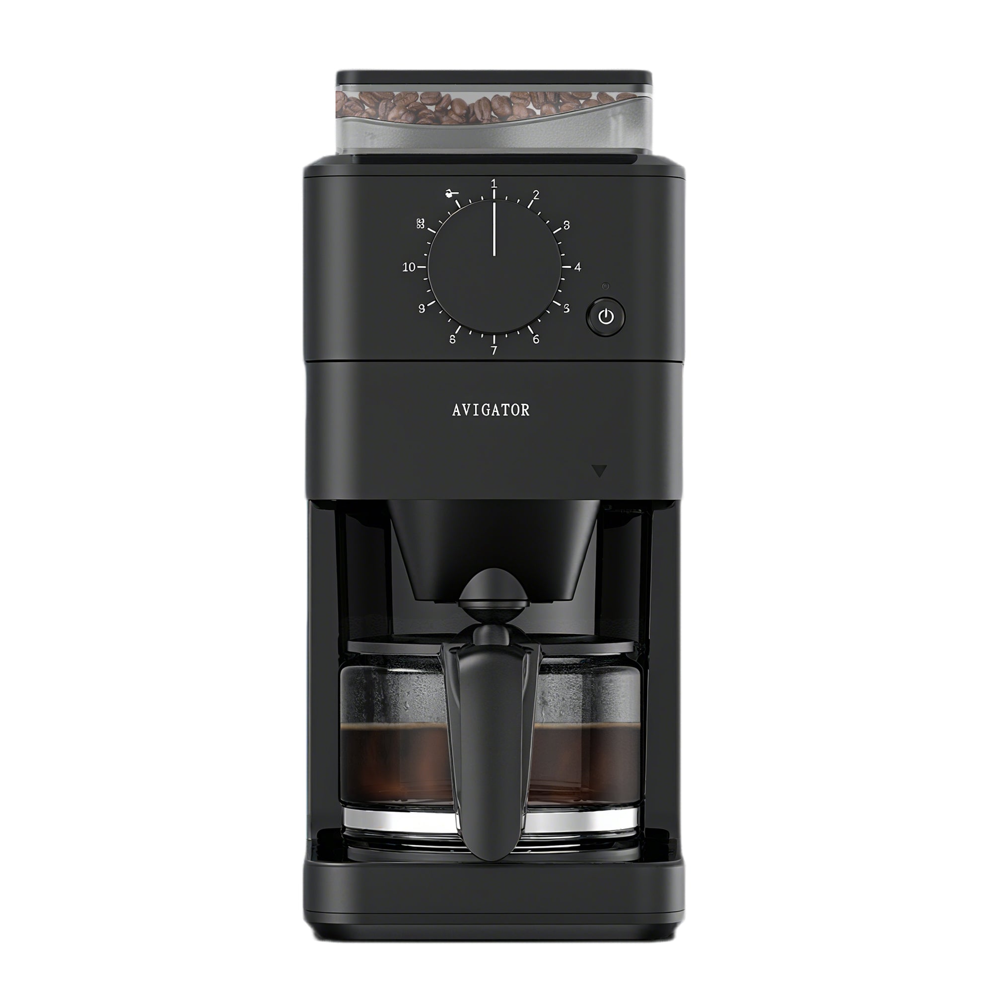 Grind and brew coffee maker size