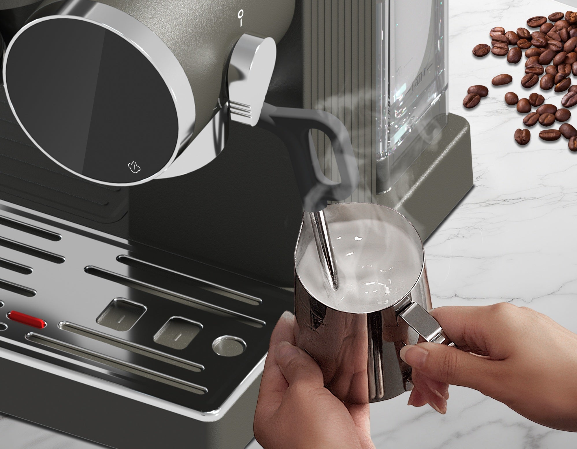 Coffee maker with self-cleaning