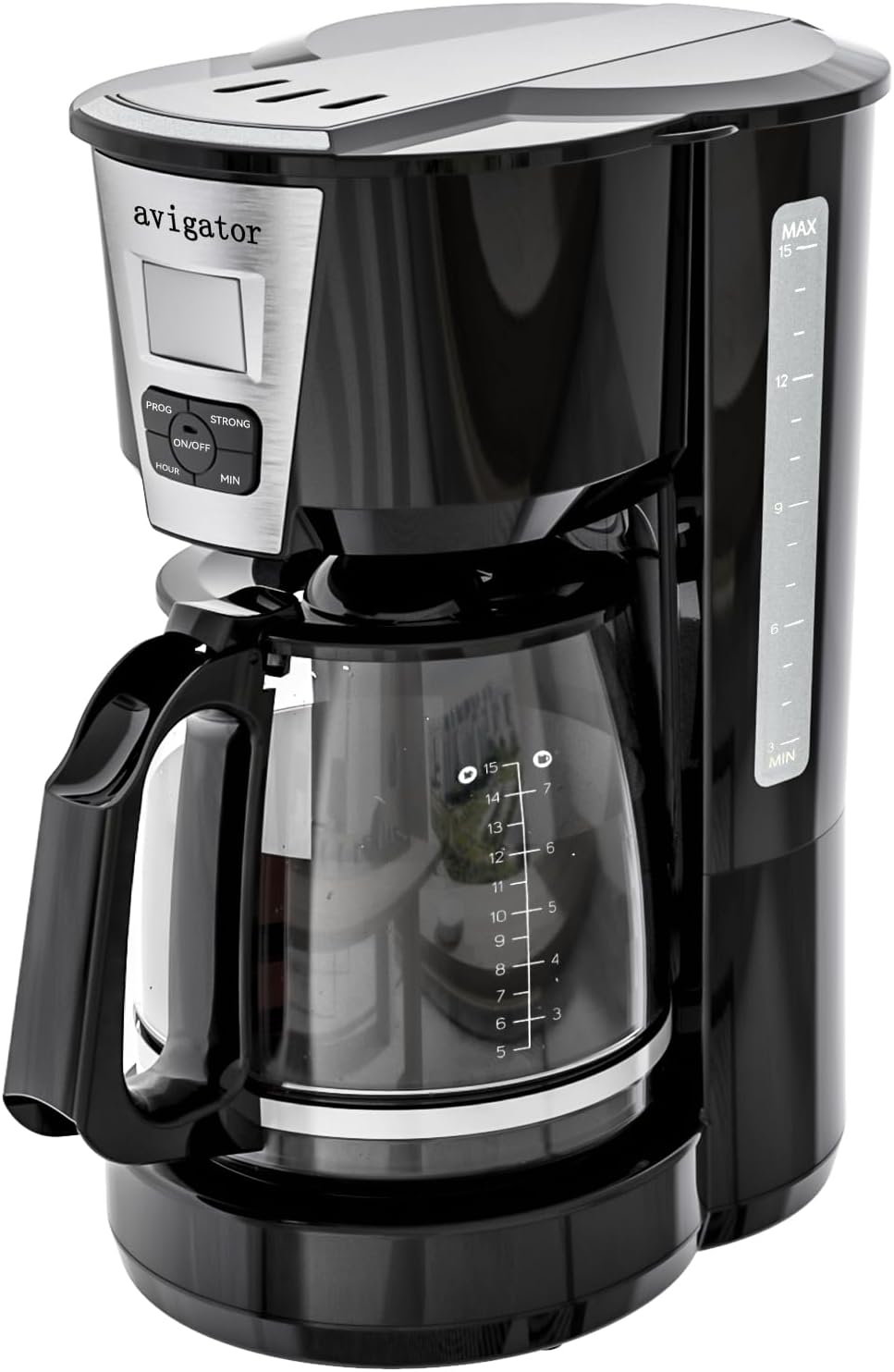 Grind and brew coffee maker size