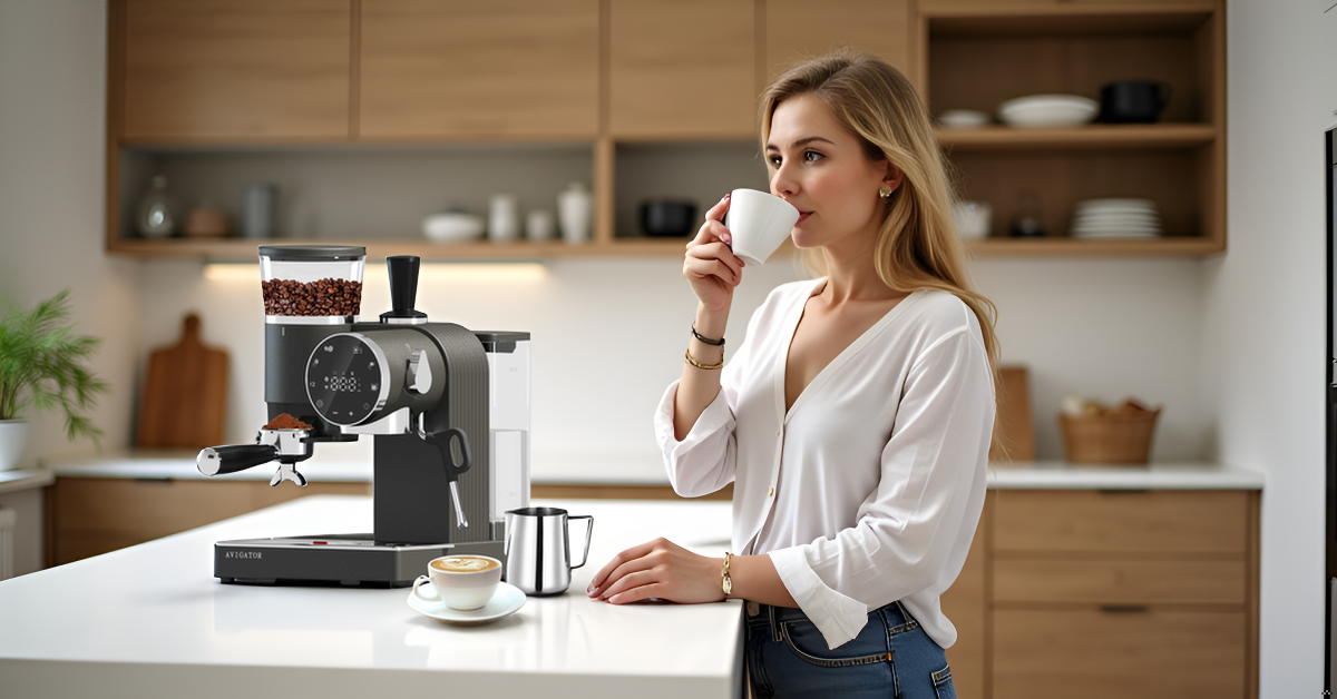 Avigator All-in-one Grind and brew Coffee Machine